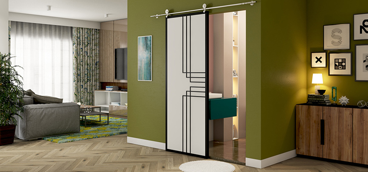 sliding bathroom door installation in San Francisco